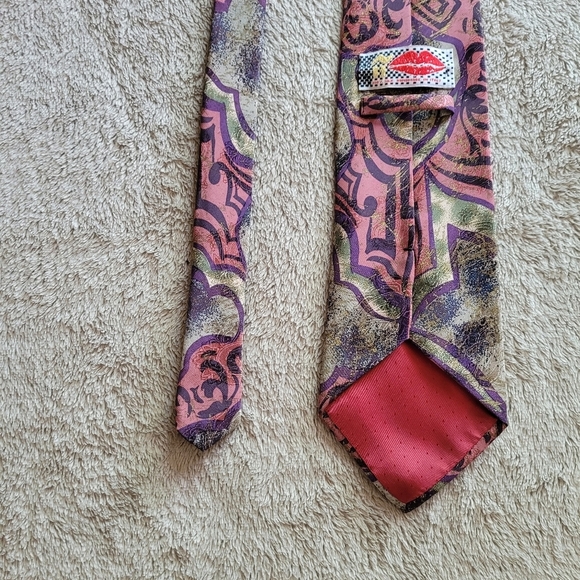 Vintage handmade silk tie - Picture 5 of 13
